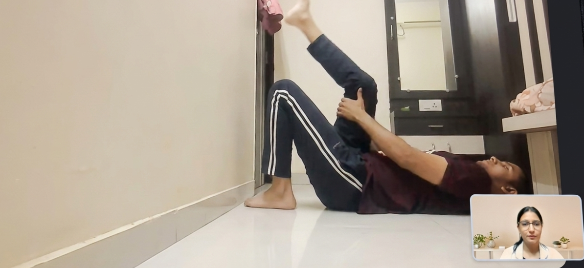 guided exercise session at home